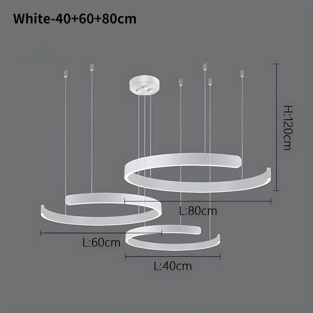 Moderner LED-Ring-Kronleuchter für das Wohnzimmer | Desfino