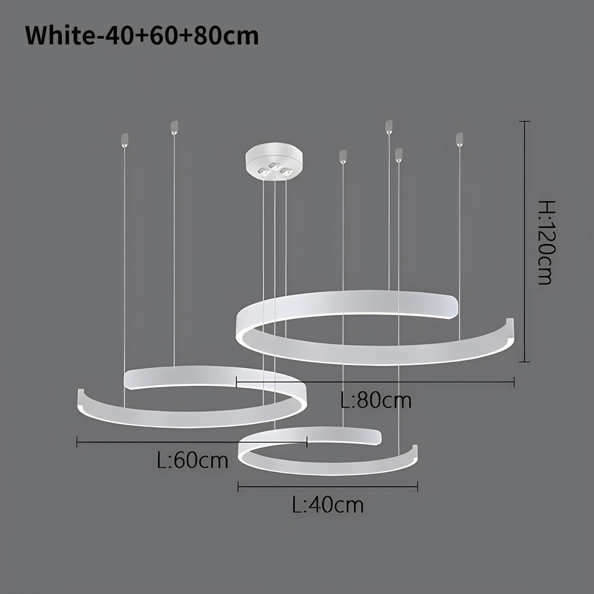 Moderner LED-Ring-Kronleuchter für das Wohnzimmer | Desfino