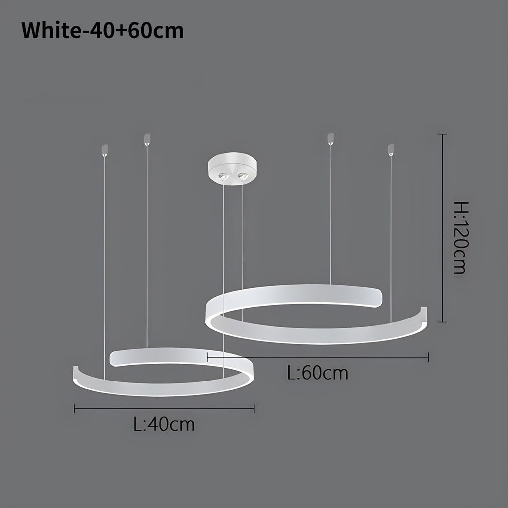 Moderner LED-Ring-Kronleuchter für das Wohnzimmer | Desfino