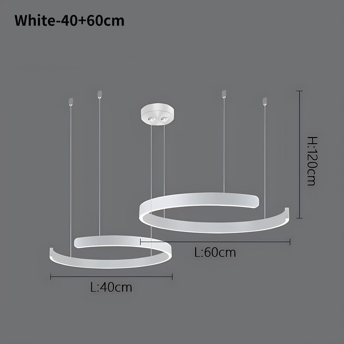 Moderner LED-Ring-Kronleuchter für das Wohnzimmer | Desfino