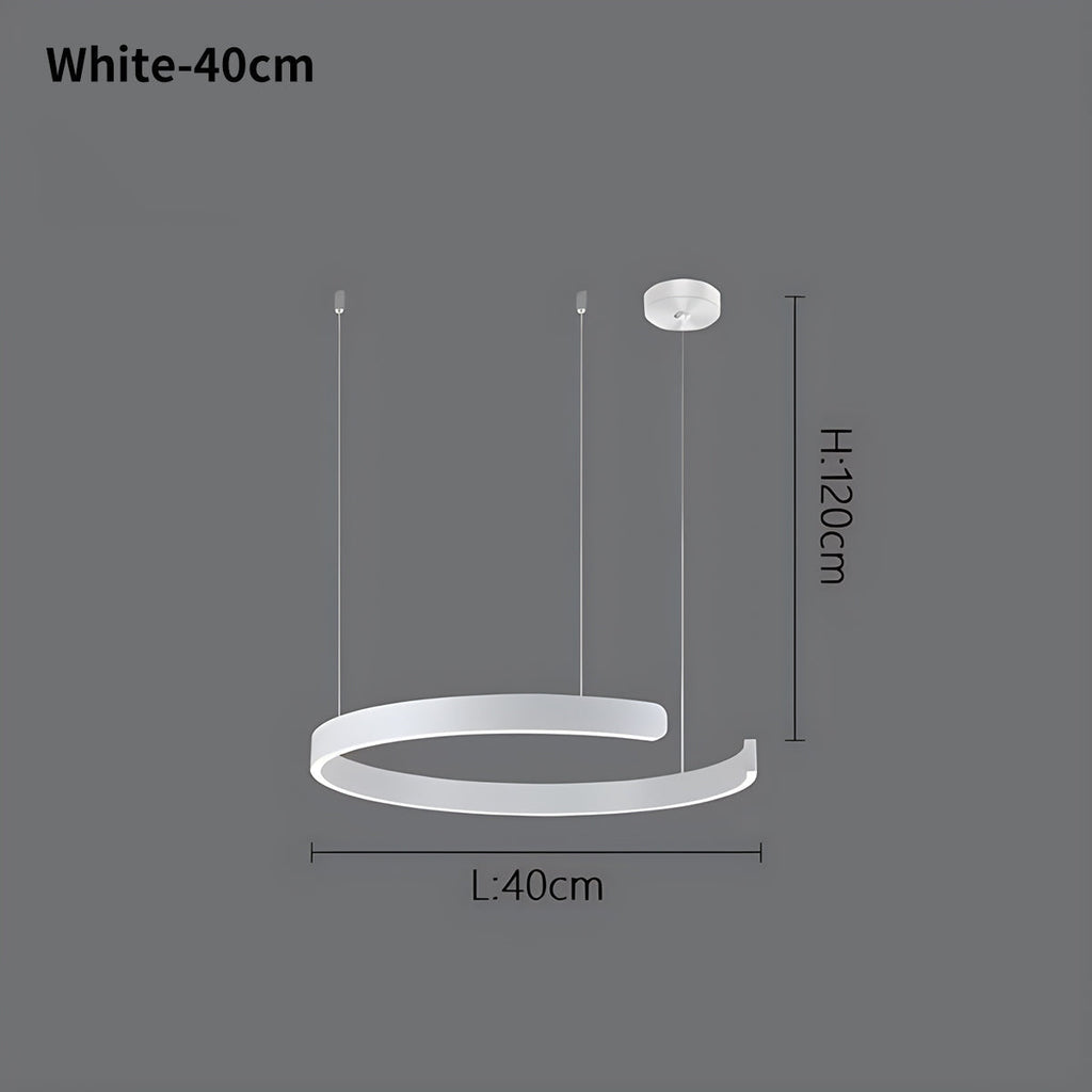 Moderner LED-Ring-Kronleuchter für das Wohnzimmer | Desfino