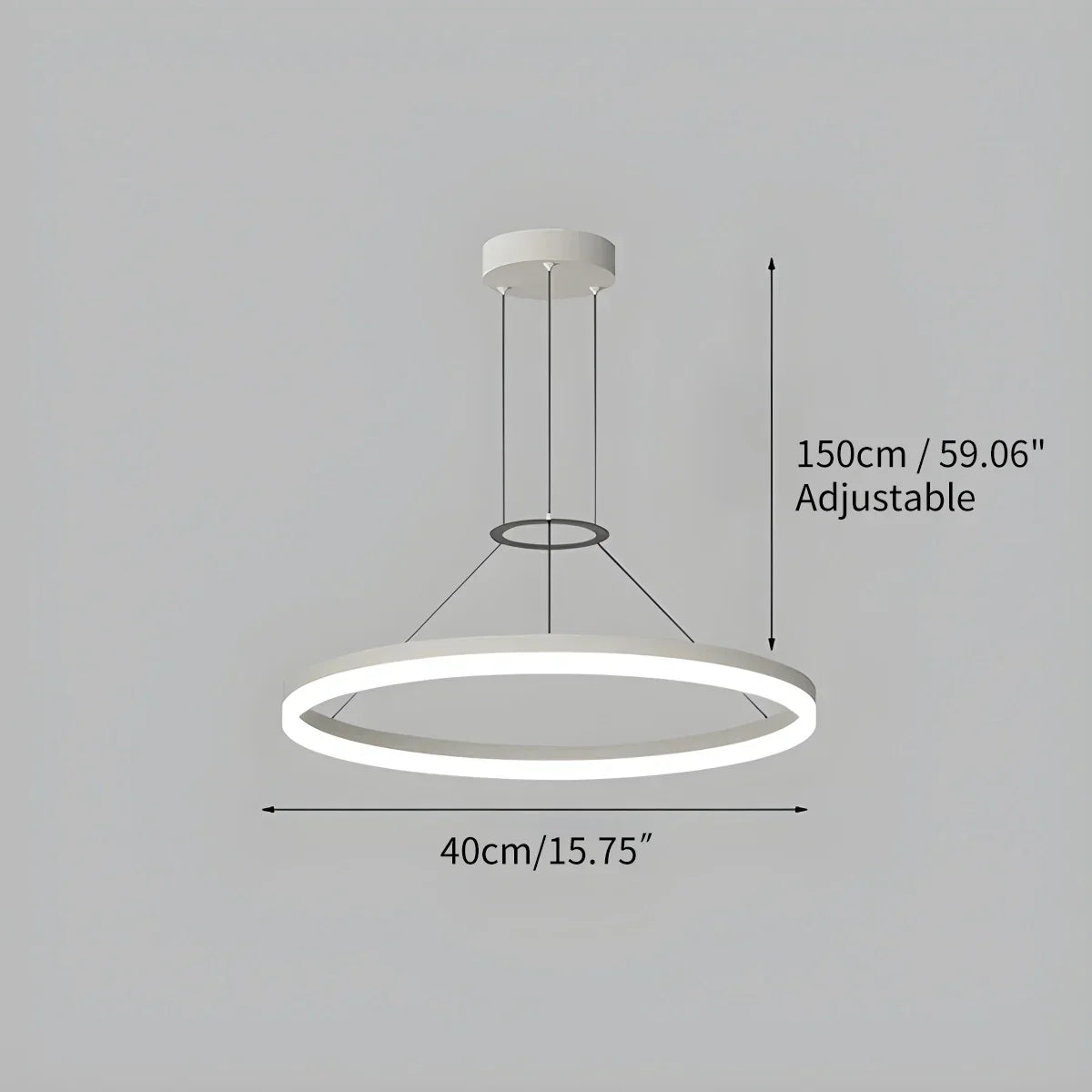 Circular Led Pendant Light for Living Room Kitchen | Desfino