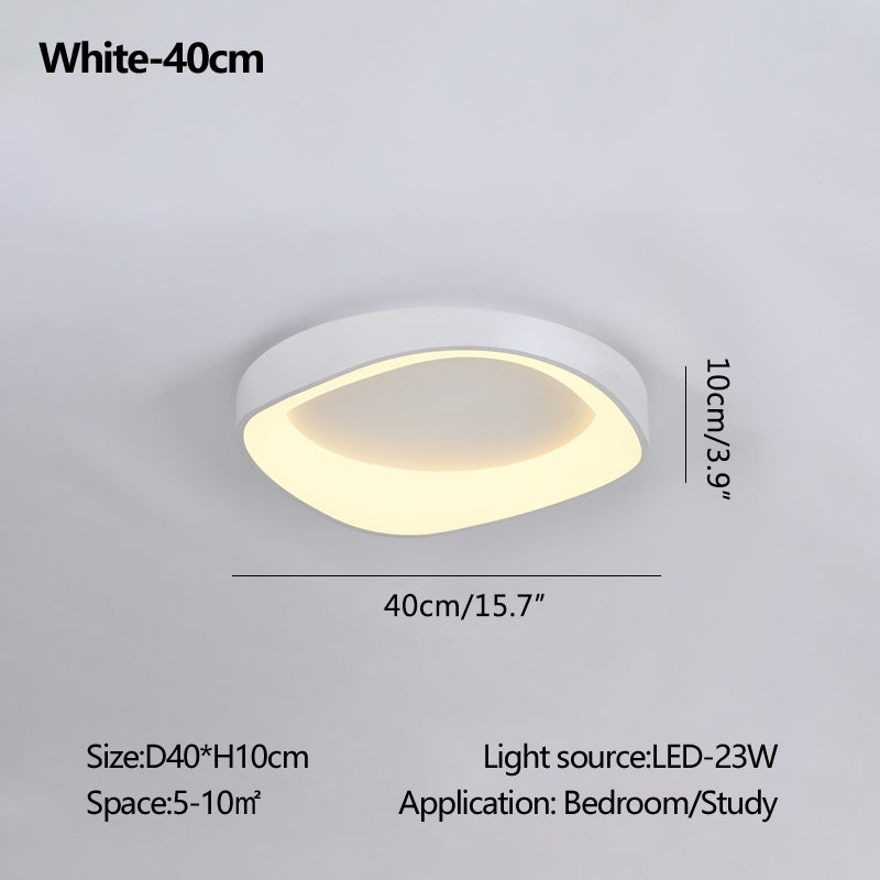 Nordic Acrylic Circle Ceiling Light for Bedroom | Desfino