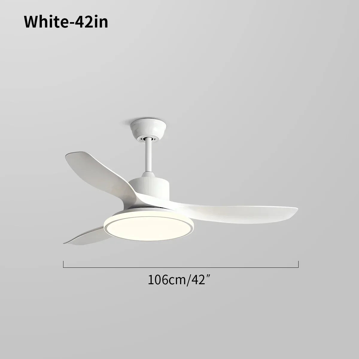 Modern 3 Blade Ceiling Fan with Light | Desfino
