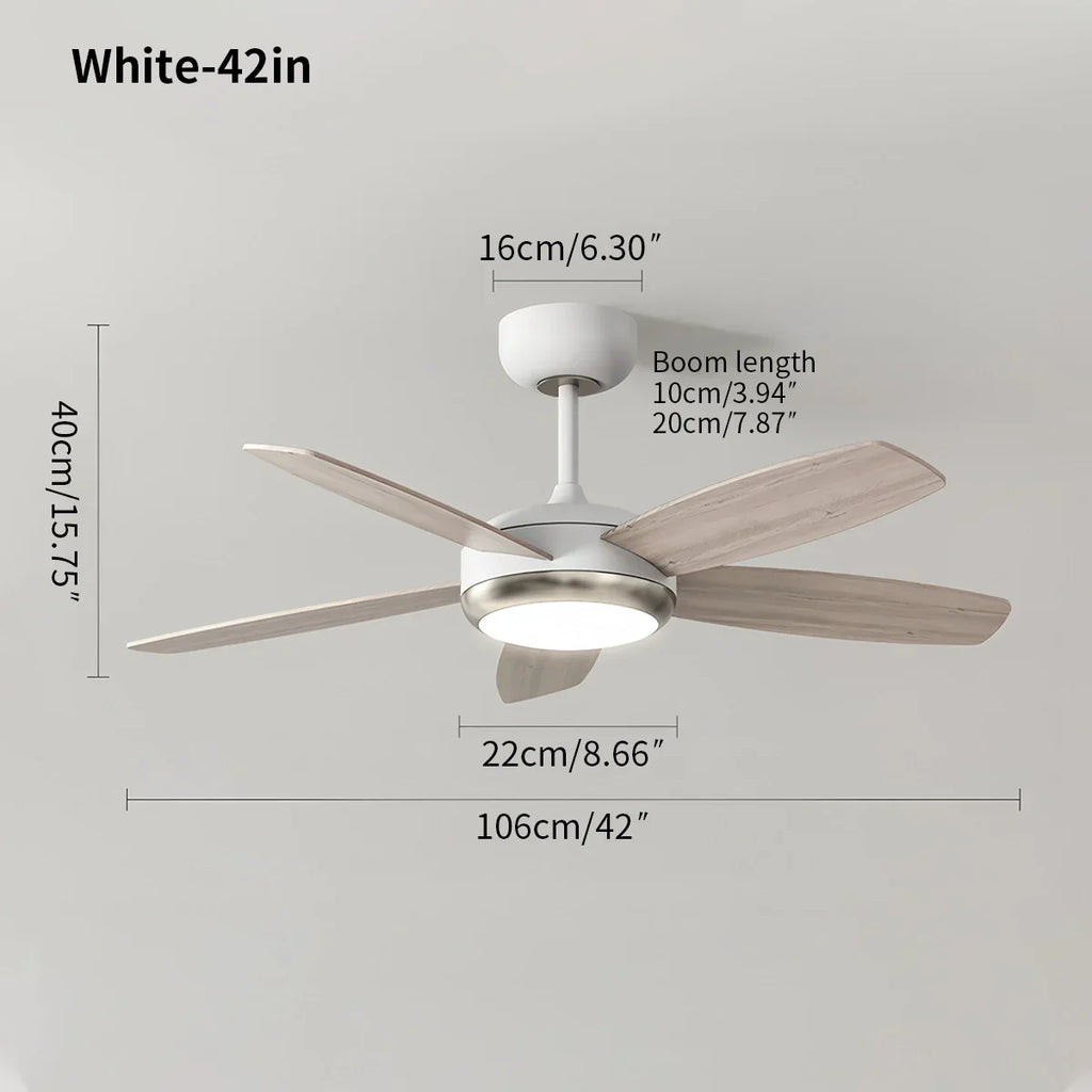 Retro American Style 5-blade Ceiling Fan Light | Desfino