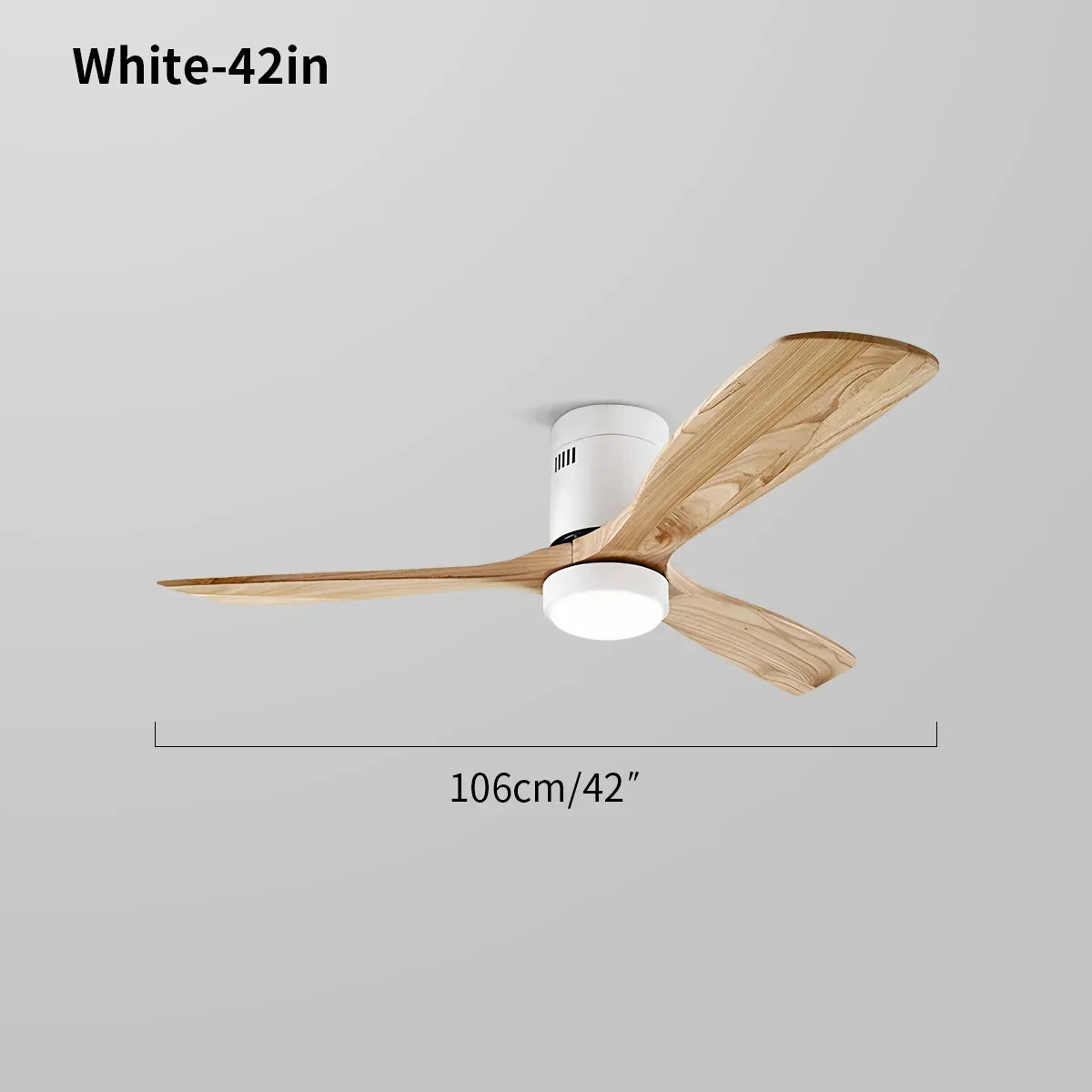 Mid-century Modern Hugger Ceiling Fan Lamp | Desfino