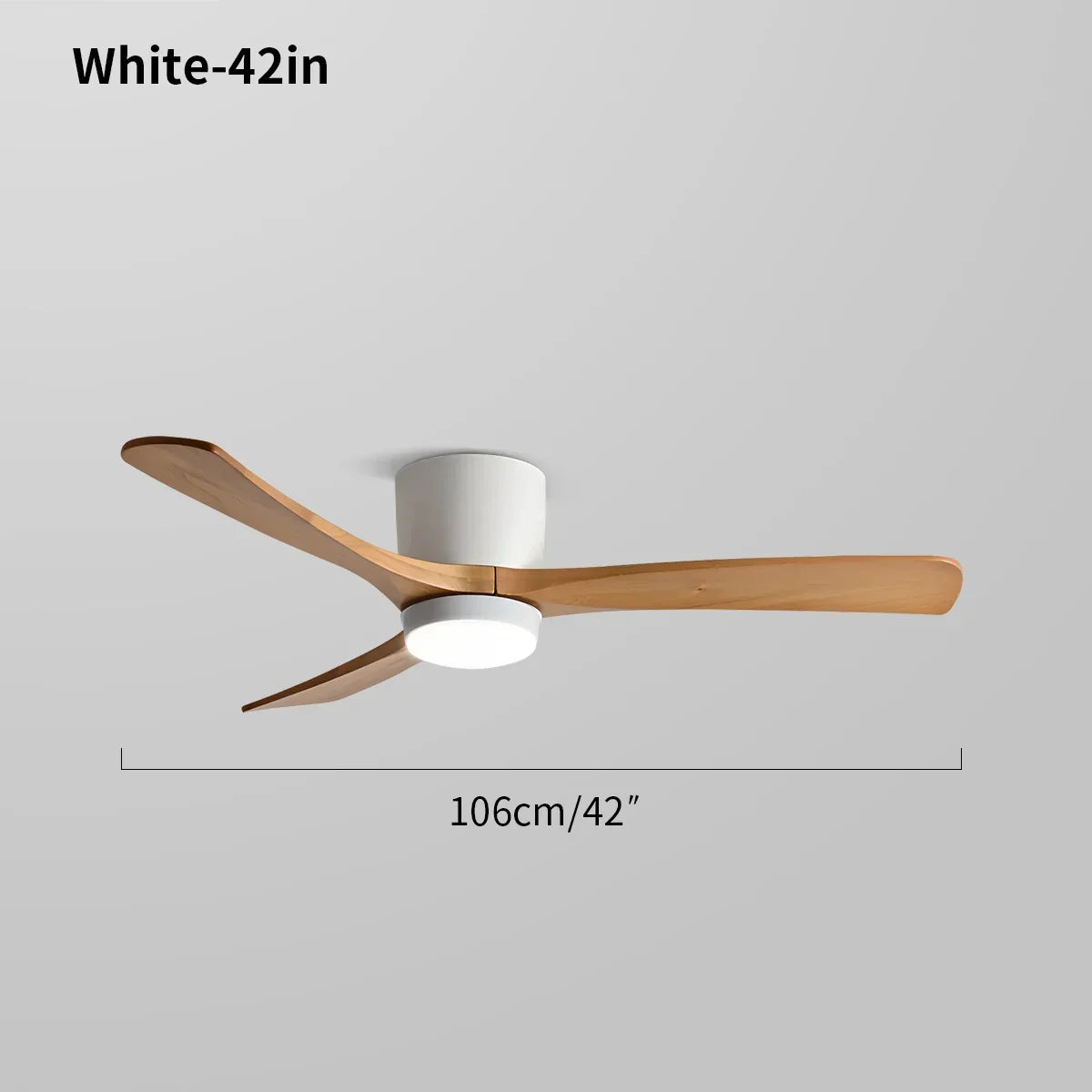 Large Low Profile Ceiling Fan with Light | Desfino
