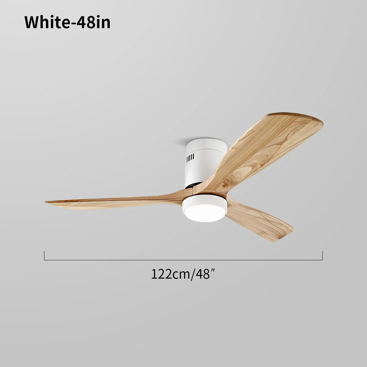 Mid-century Modern Hugger Ceiling Fan Lamp | Desfino