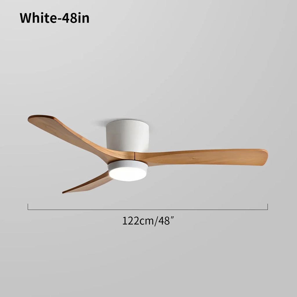 Large Low Profile Ceiling Fan with Light | Desfino