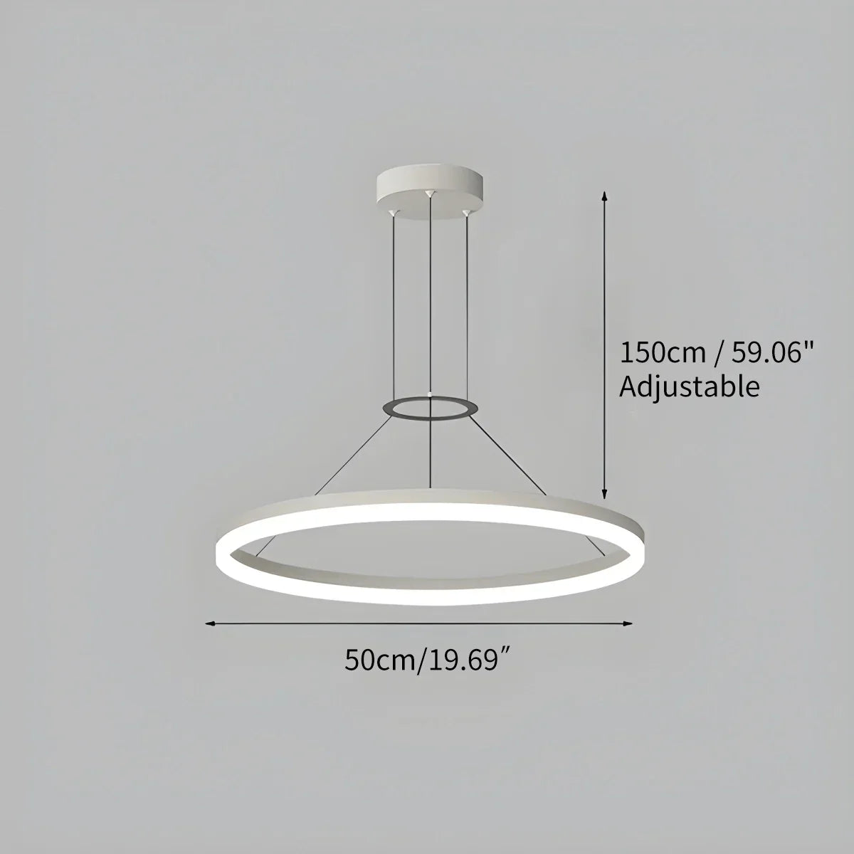Circular Led Pendant Light for Living Room Kitchen | Desfino