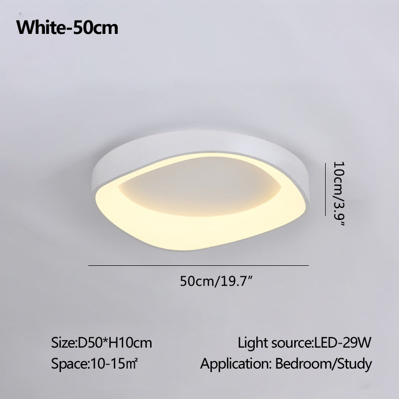 Nordic Acrylic Circle Ceiling Light for Bedroom | Desfino