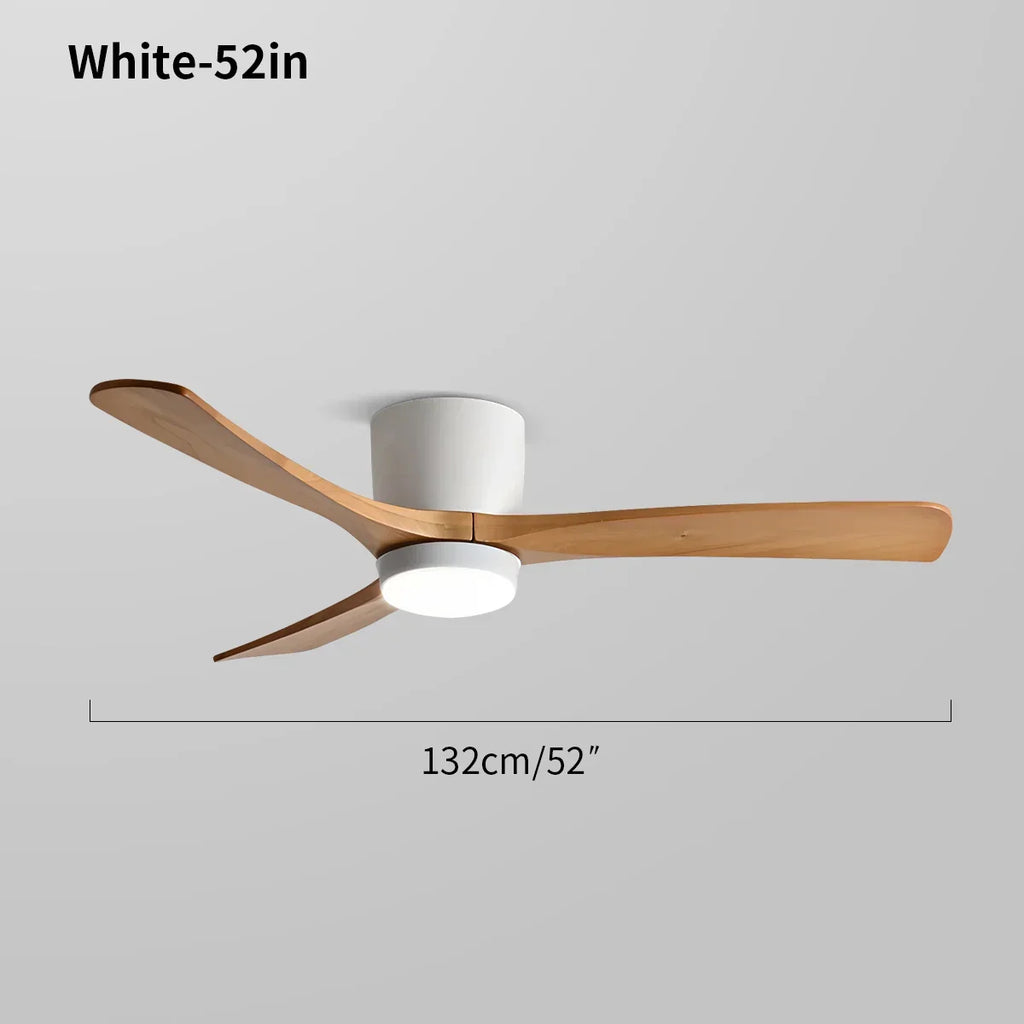Large Low Profile Ceiling Fan with Light | Desfino