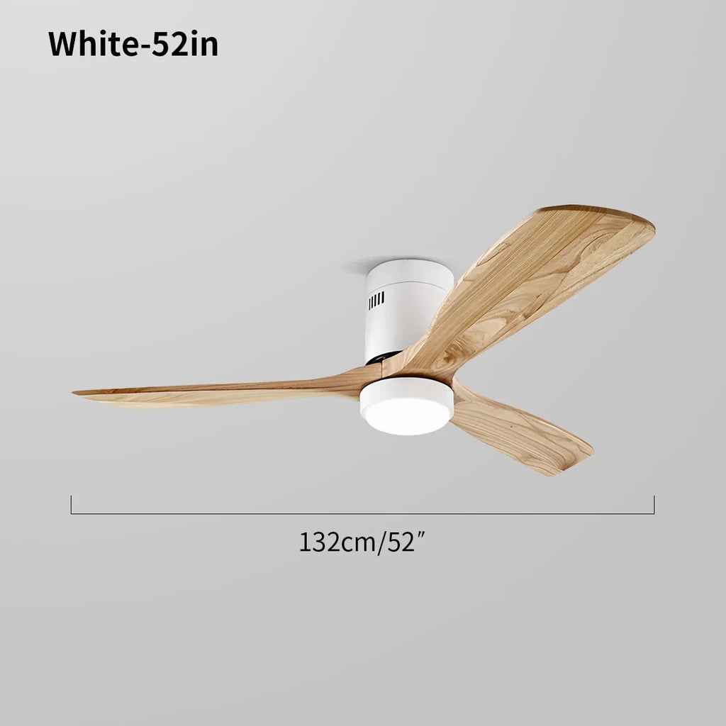 Mid-century Modern Hugger Ceiling Fan Lamp | Desfino