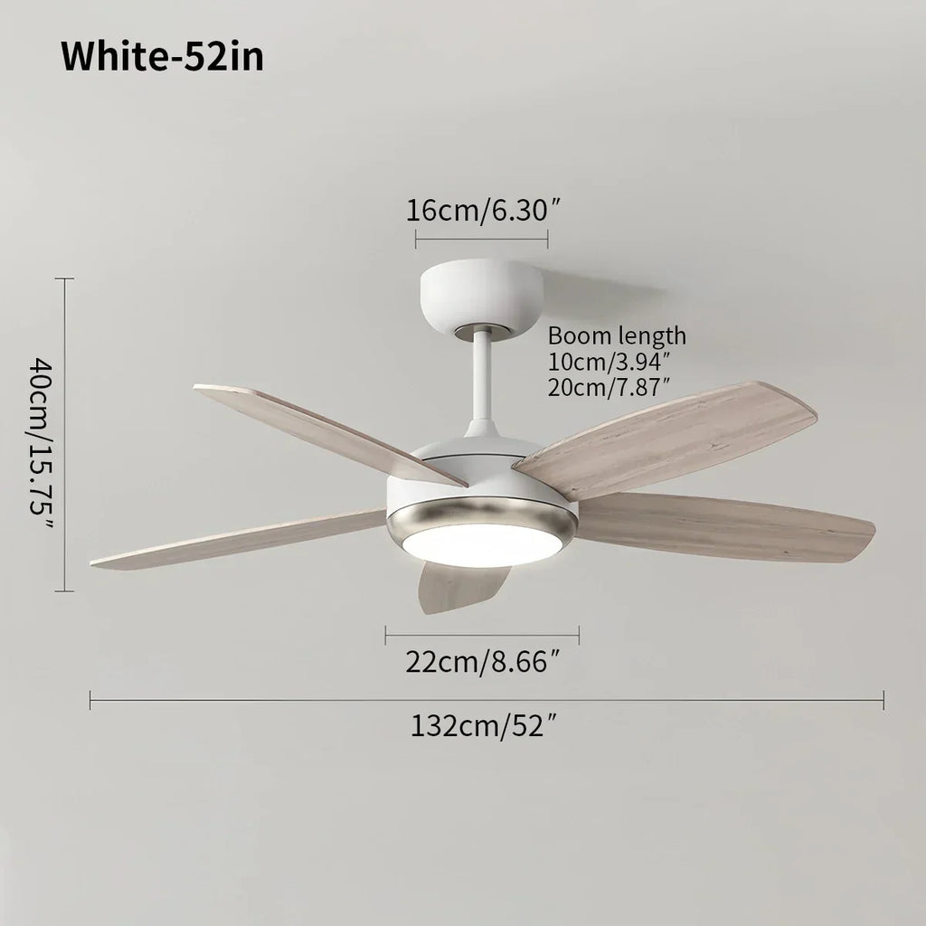 Retro American Style 5-blade Ceiling Fan Light | Desfino