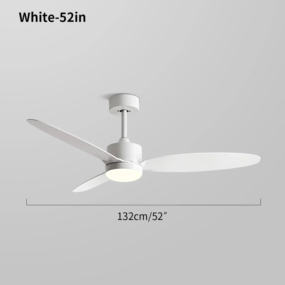 Deckenventilator mit 3 Flügeln und Licht fürs Schlafzimmer | Desfino