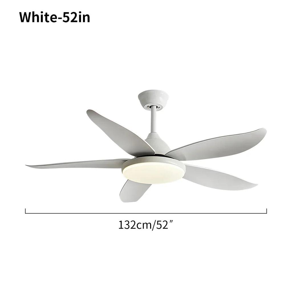 Moderner Deckenventilator mit 5 Flügeln und Lampe | Desfino
