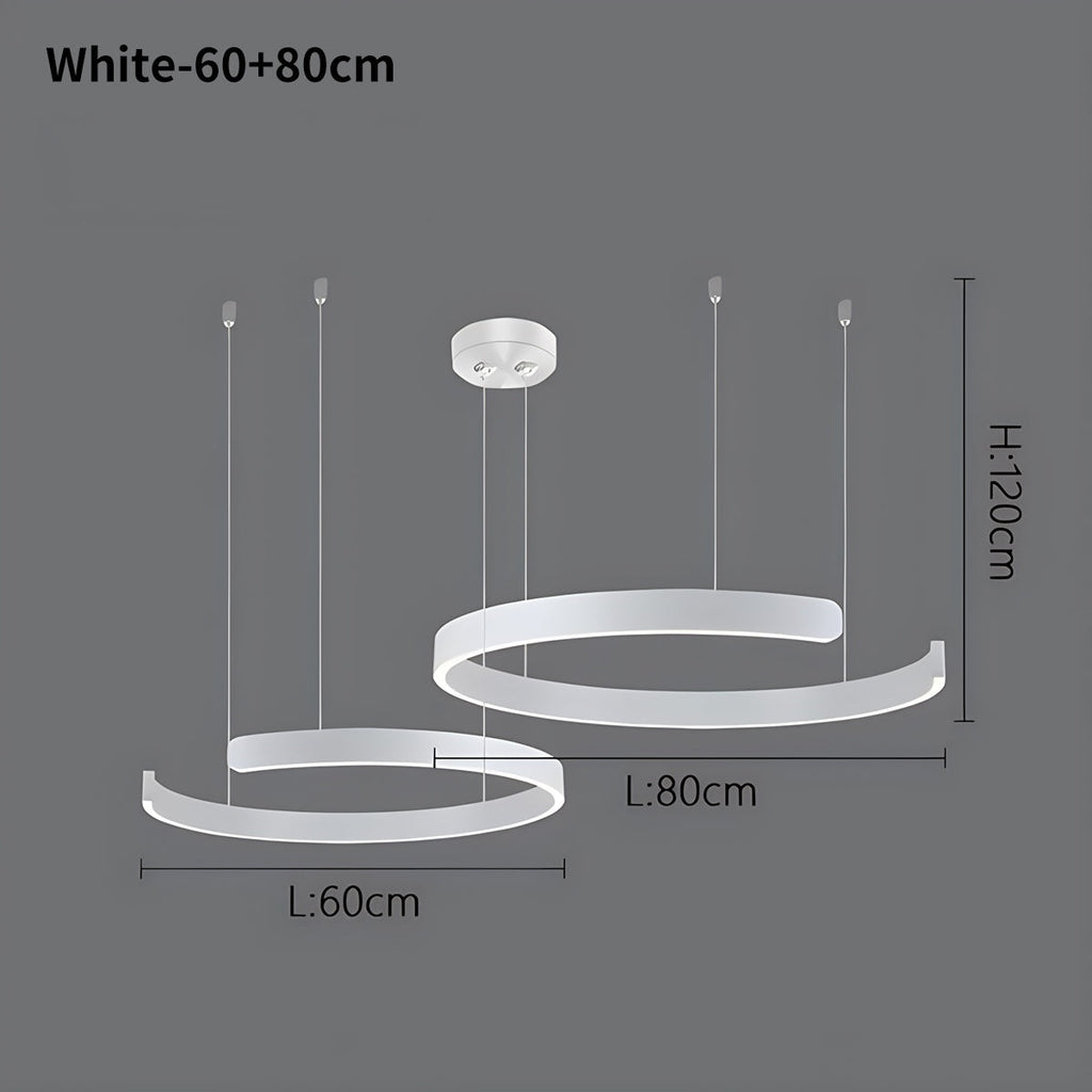 Moderner LED-Ring-Kronleuchter für das Wohnzimmer | Desfino