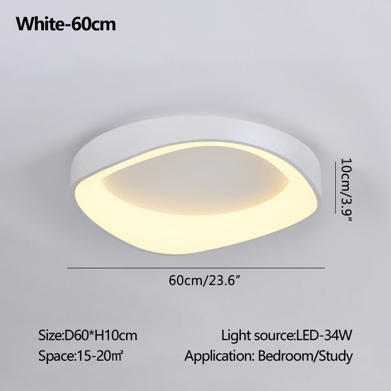 Nordic Acrylic Circle Ceiling Light for Bedroom | Desfino