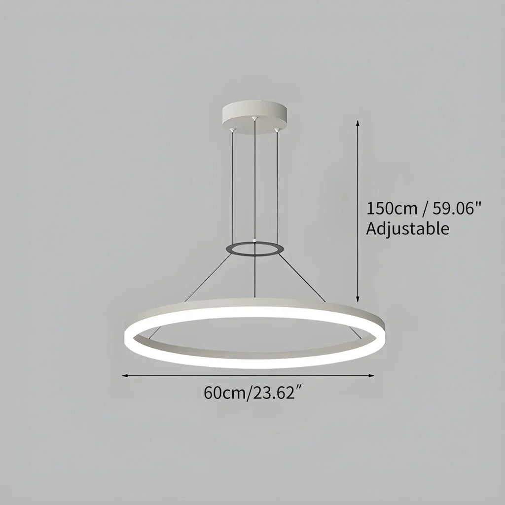 Circular Led Pendant Light for Living Room Kitchen | Desfino