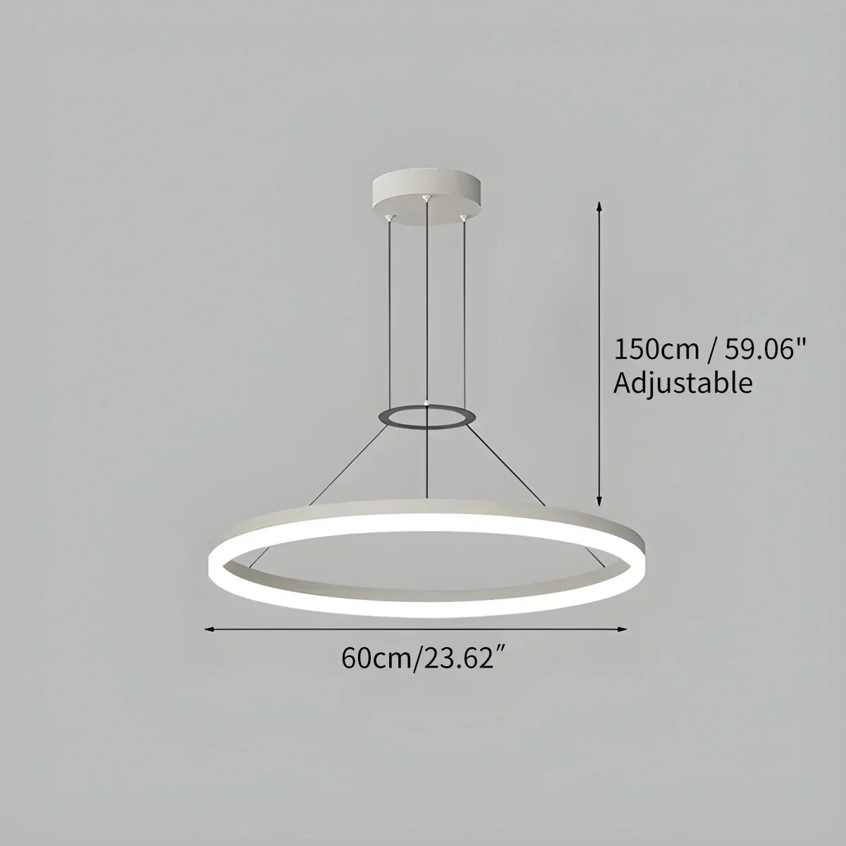 Circular Led Pendant Light for Living Room Kitchen | Desfino