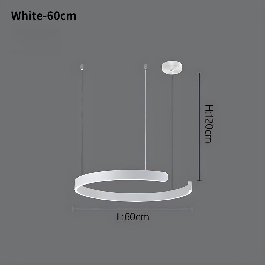 Moderner LED-Ring-Kronleuchter für das Wohnzimmer | Desfino