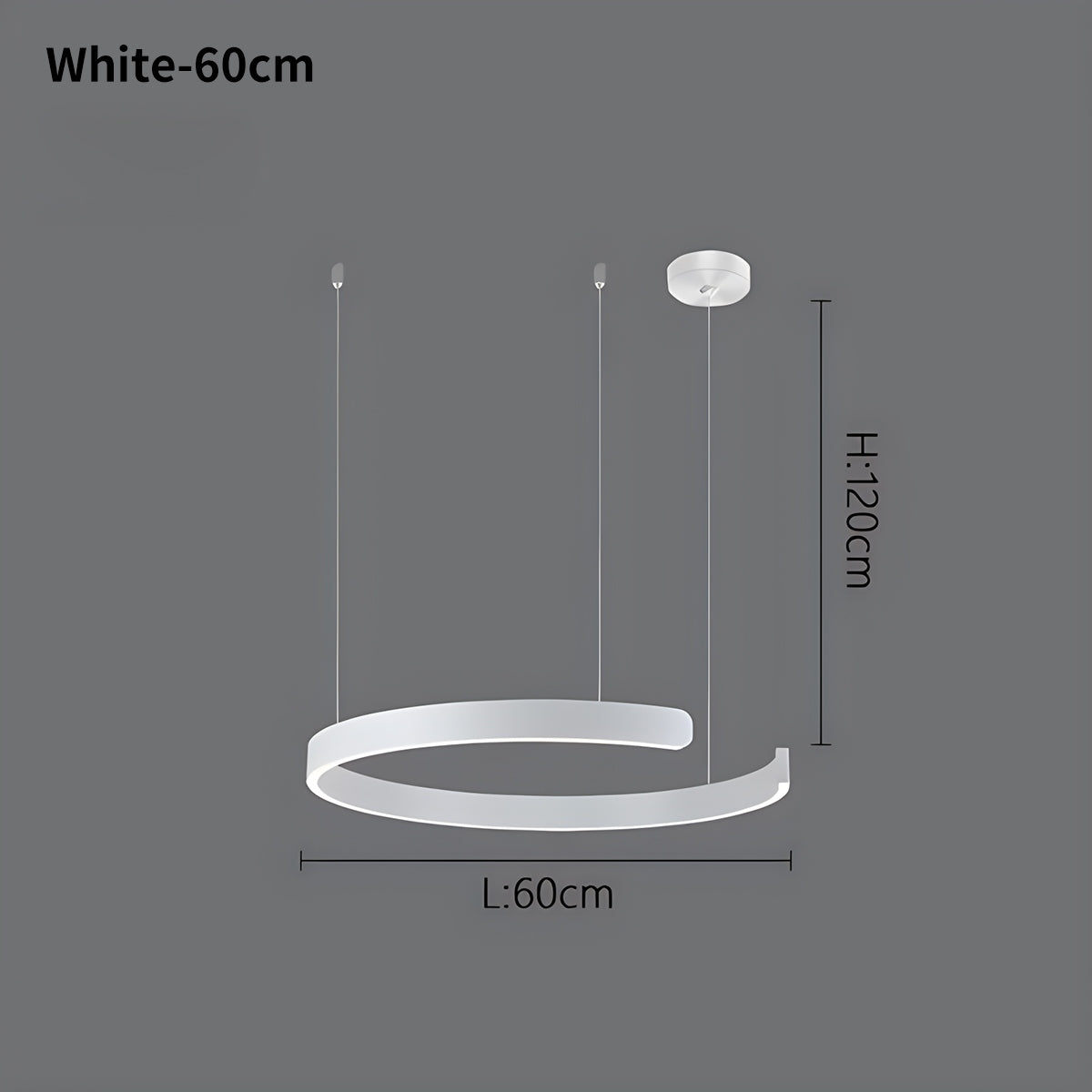 Moderner LED-Ring-Kronleuchter für das Wohnzimmer | Desfino