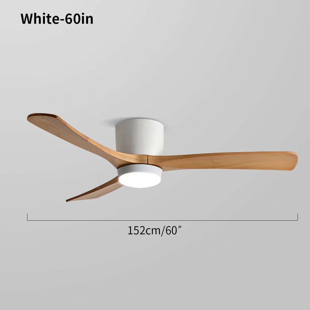Large Low Profile Ceiling Fan with Light | Desfino