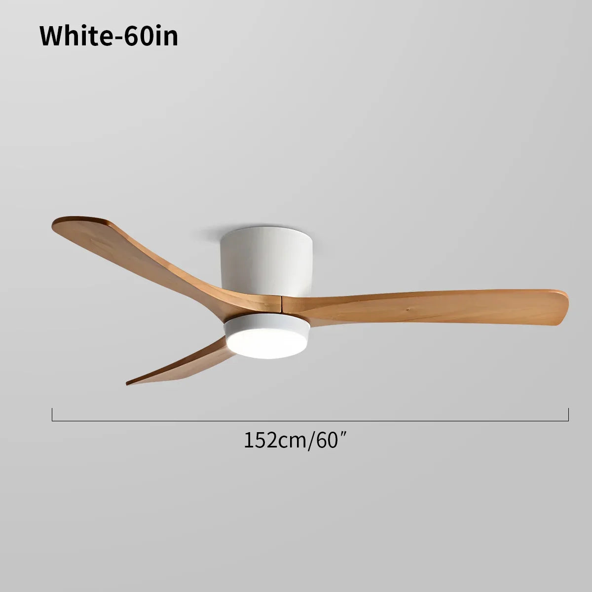 Large Low Profile Ceiling Fan with Light | Desfino
