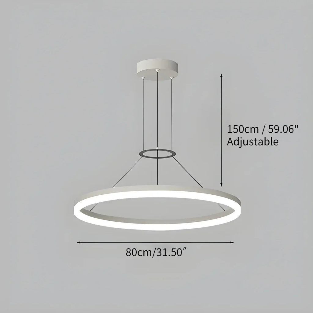 Circular Led Pendant Light for Living Room Kitchen | Desfino