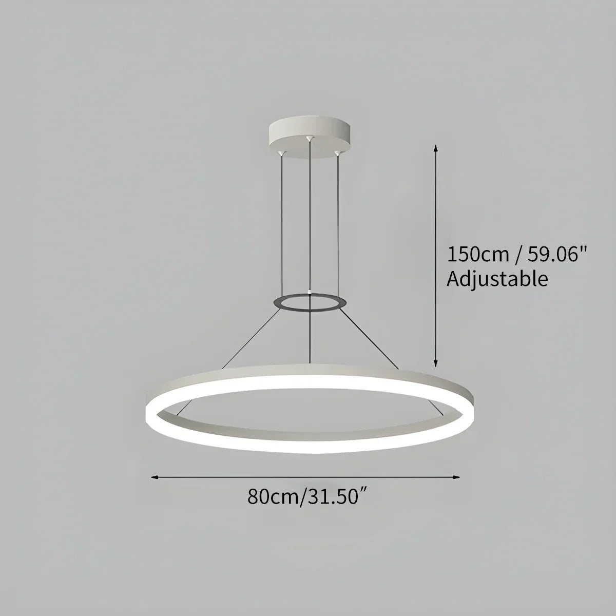 Circular Led Pendant Light for Living Room Kitchen | Desfino