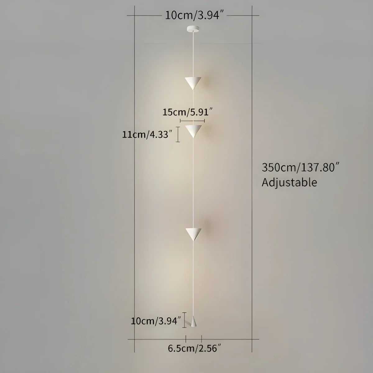 Cone Desigh Hanging Cable Floor Lamp | Desfino