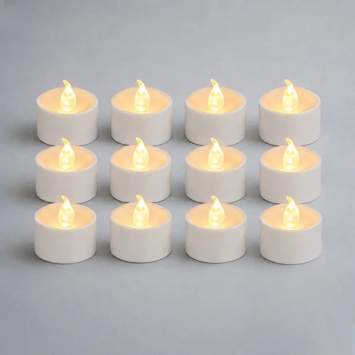 LED-Teelichter ohne Flamme, 100er-Pack × 18 | Desfino