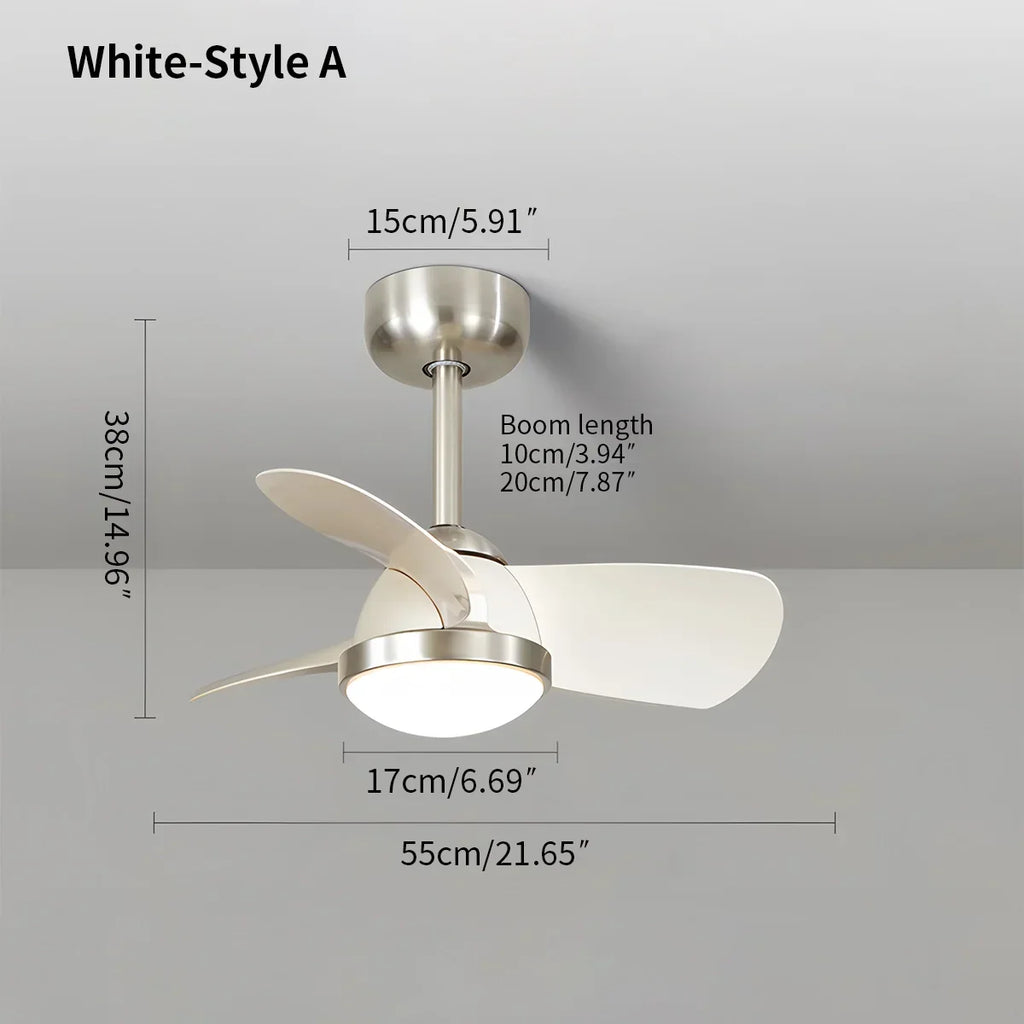 Einfacher Deckenventilator mit Licht für das Kinderzimmer | Desfino