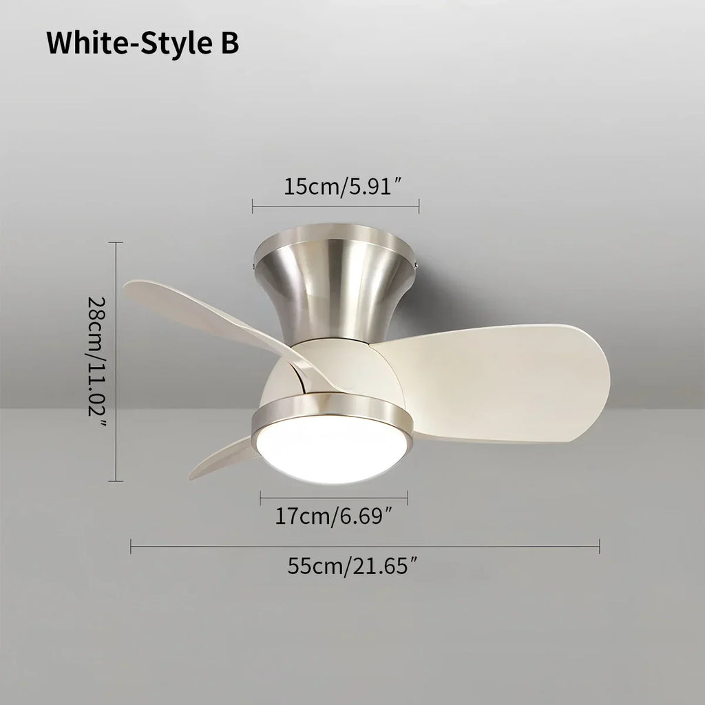 Einfacher Deckenventilator mit Licht für das Kinderzimmer | Desfino