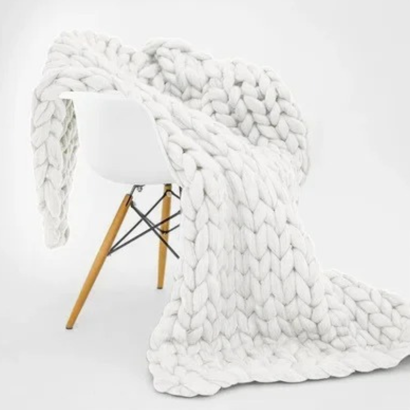 Coperta ponderata in cotone biologico Nora — Traspirante, lavabile - Desfino