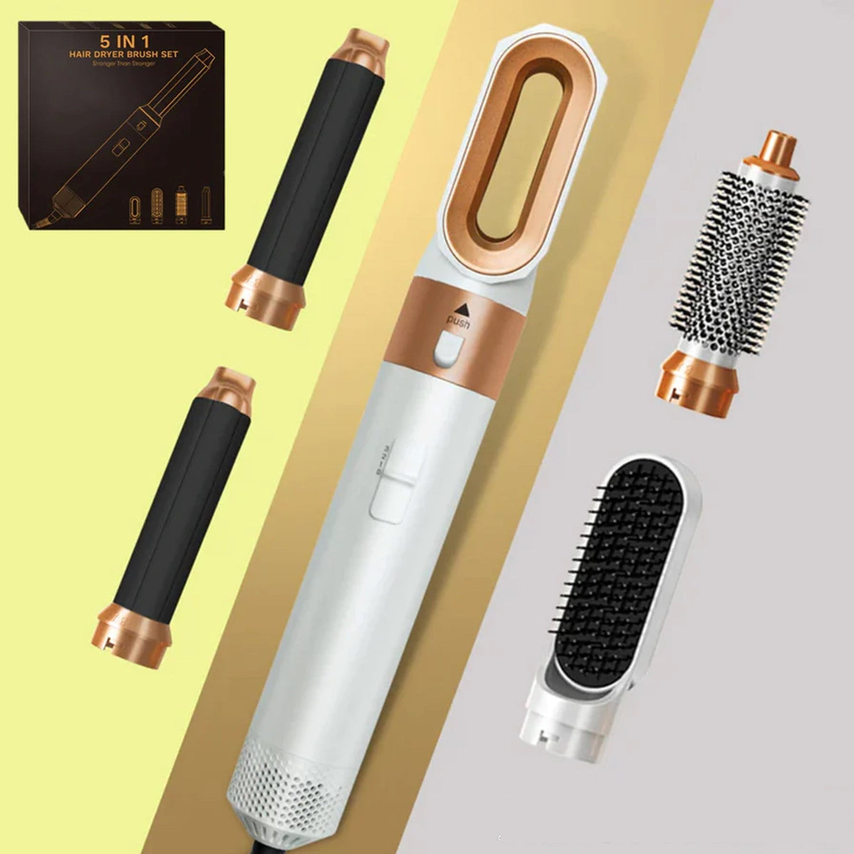Lunera 5-in-1 Hair Styler — Coanda Auto Curler, Dryer & Flat Brush | Desfino