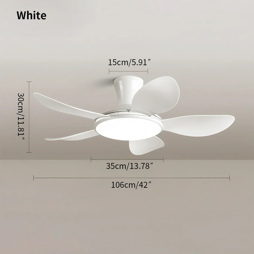 Leiser LED-Deckenventilator mit Fernbedienung und Licht | Desfino