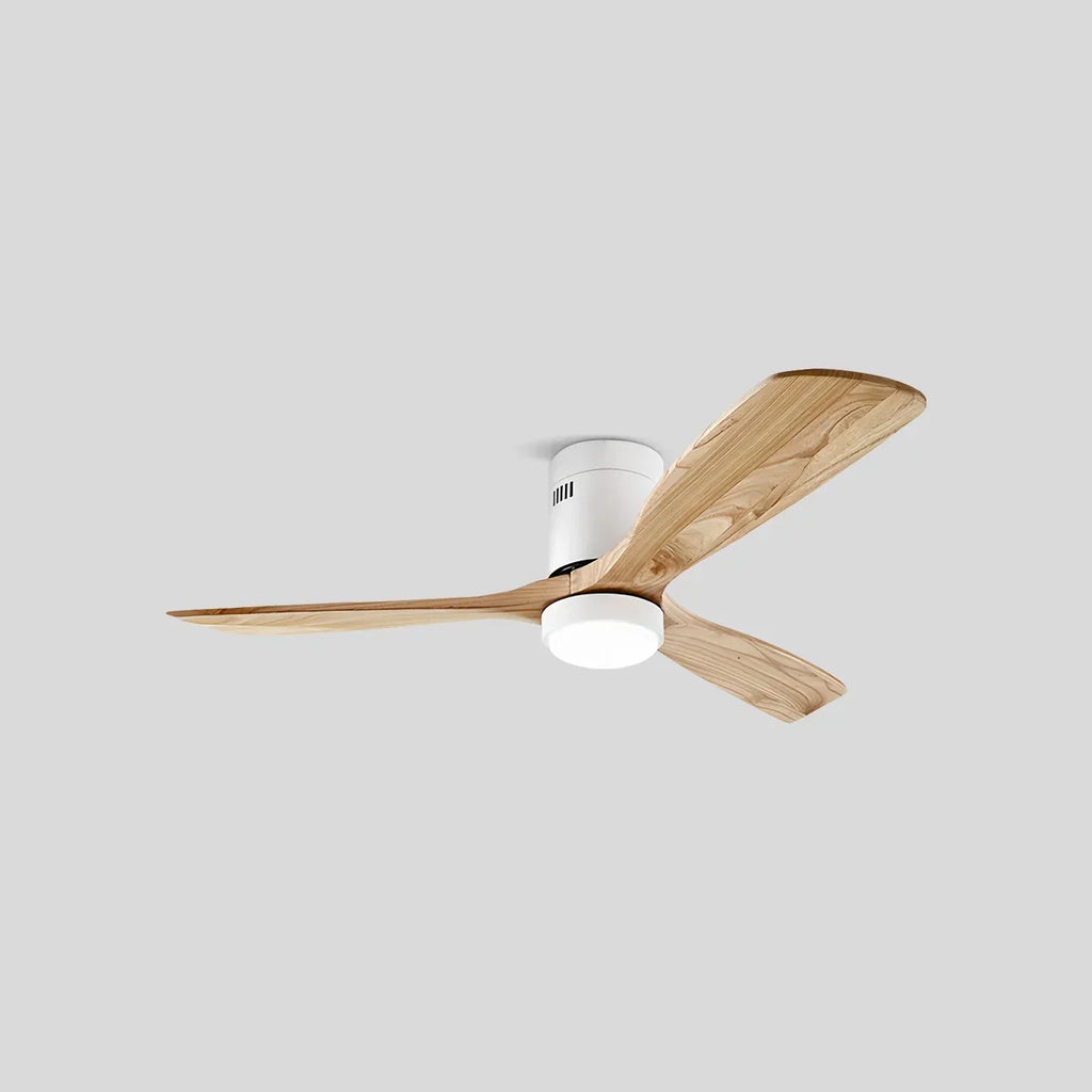 Mid-century Modern Hugger Ceiling Fan Lamp | Desfino