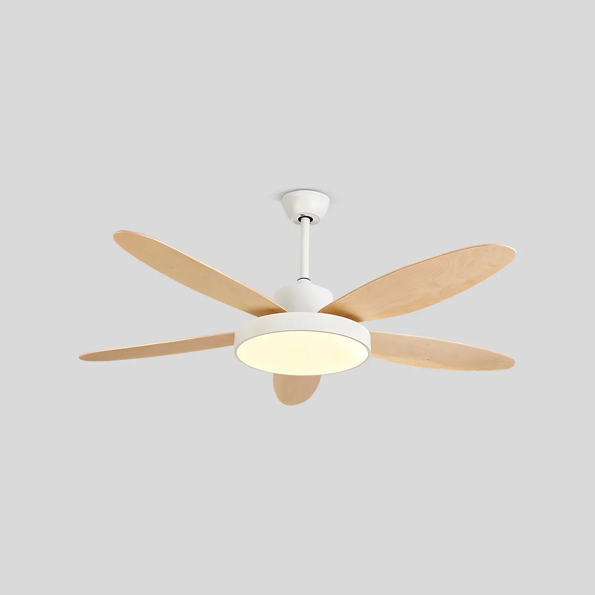 Moderner Deckenventilator mit 5 Flügeln und Lampe fürs Wohnzimmer | Desfino