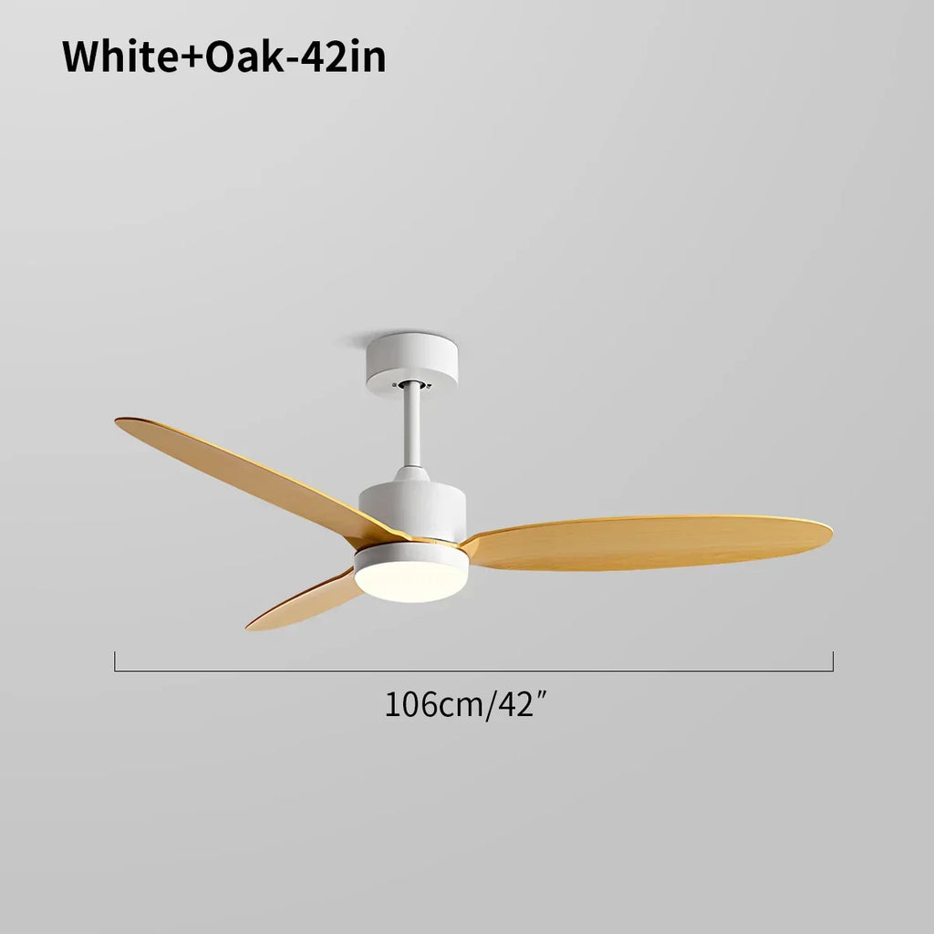 Deckenventilator mit 3 Flügeln und Licht fürs Schlafzimmer | Desfino