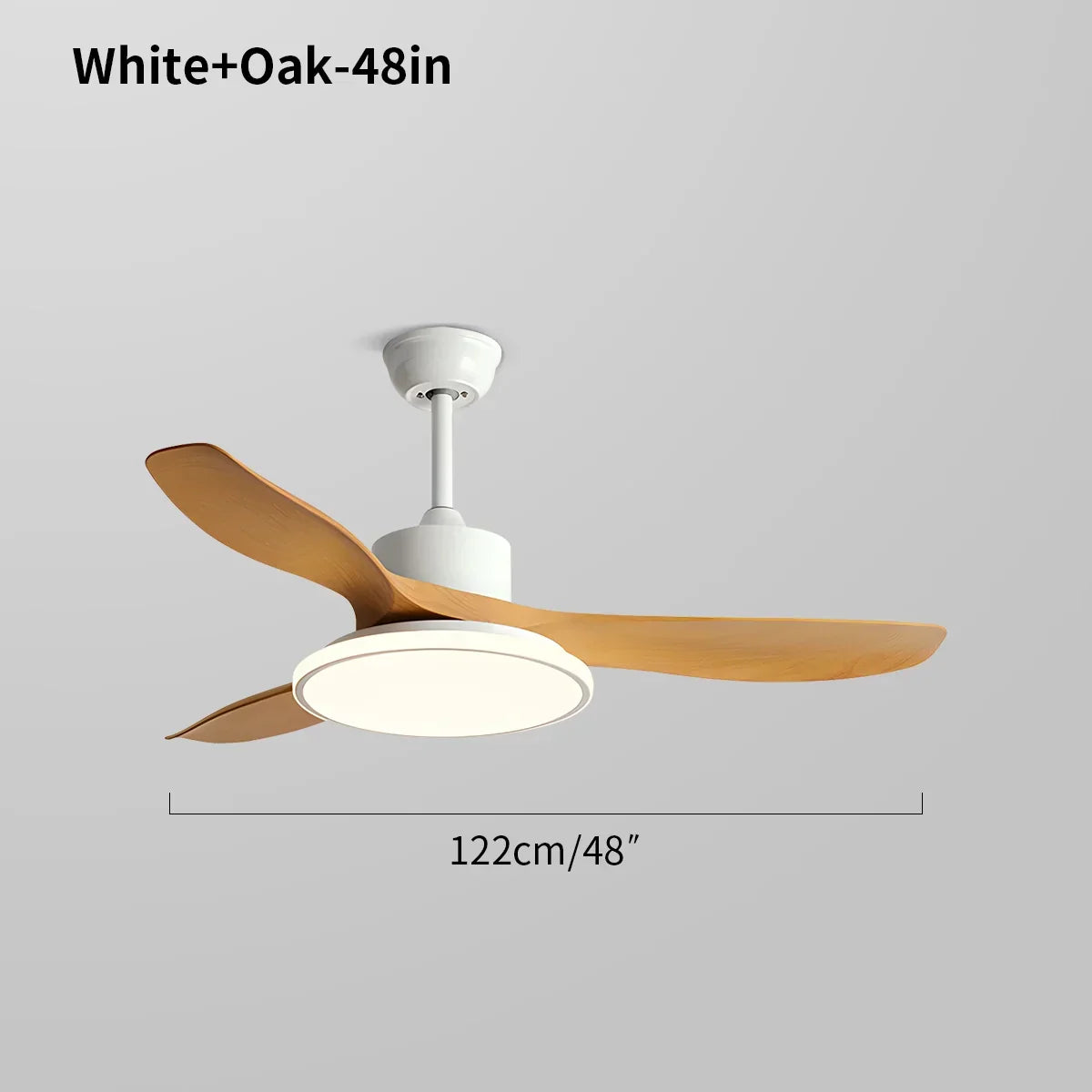 Modern 3 Blade Ceiling Fan with Light | Desfino