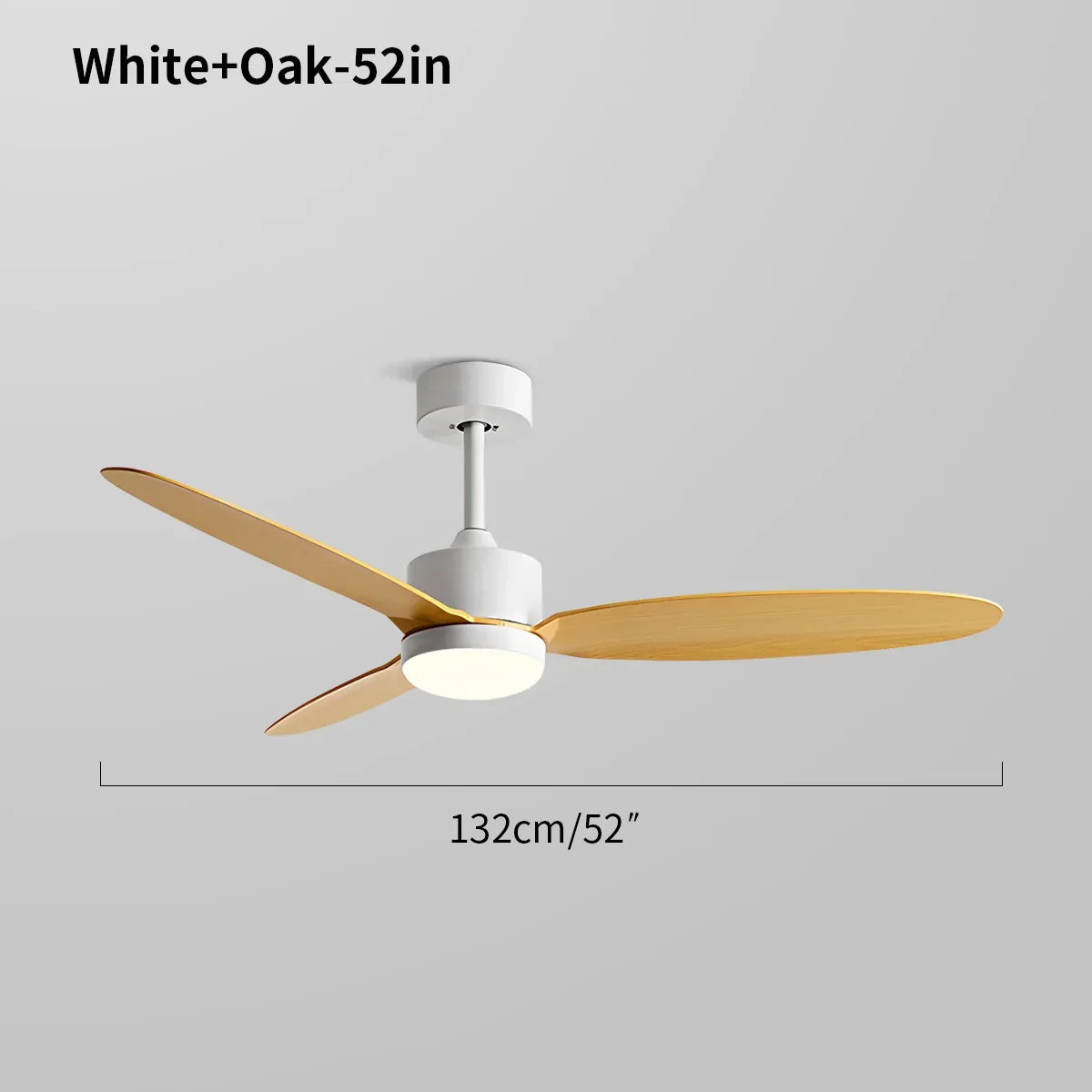 Deckenventilator mit 3 Flügeln und Licht fürs Schlafzimmer | Desfino