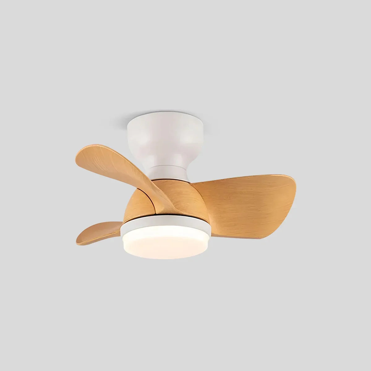 Small Flush Mount Ceiling Fan with Light | Desfino