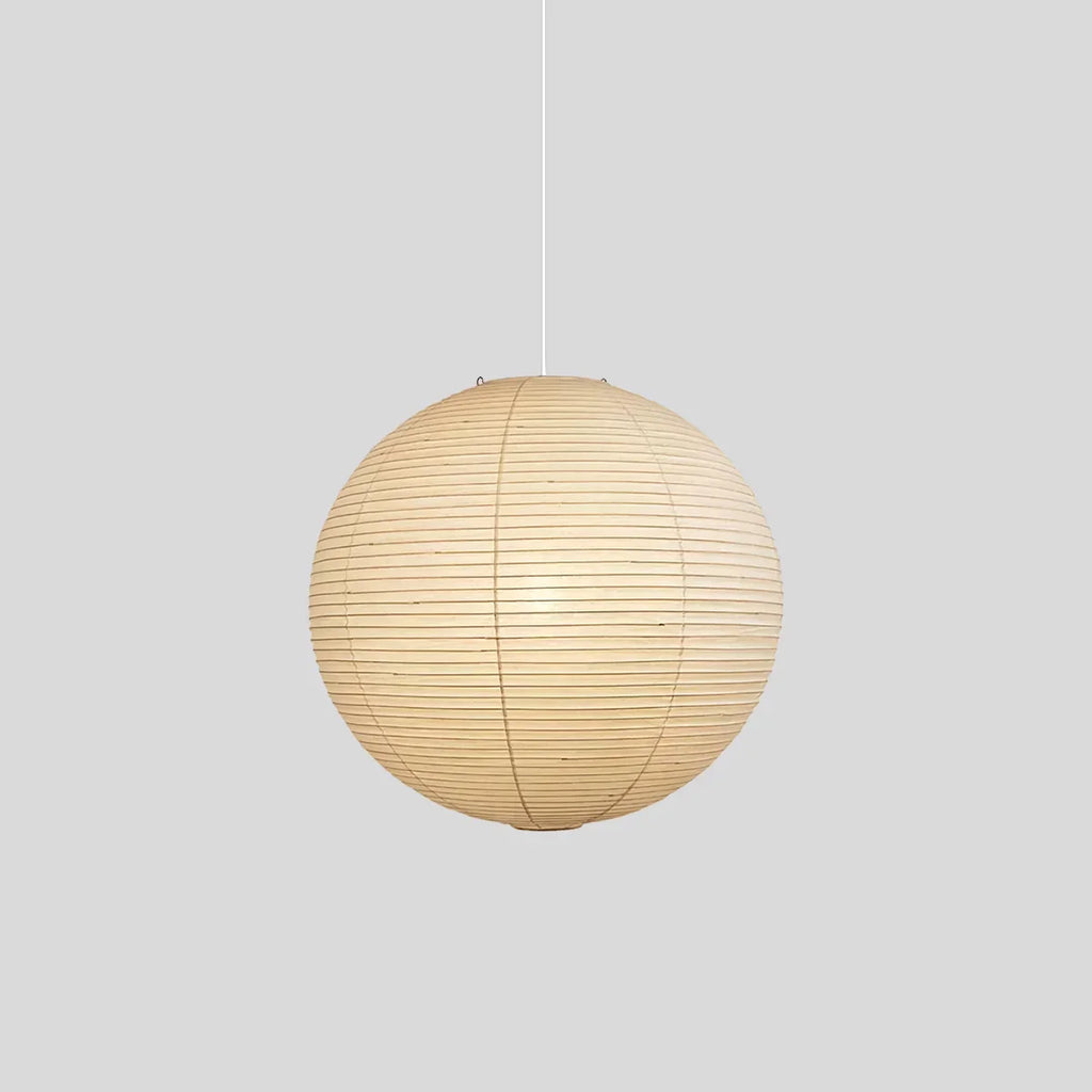Japanese Style Spherical Paper Pendant Light for Living Room | Desfino