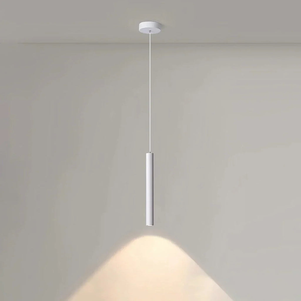 Moderne lange LED-Rohr-Pendelleuchte als Nachttischlampe | Desfino