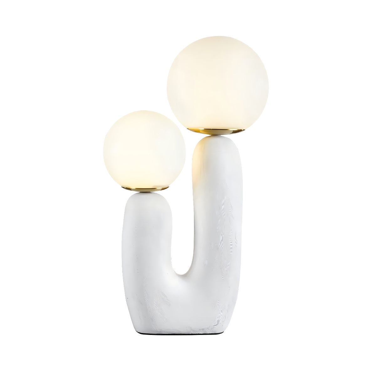 Rau strukturierte Harztischlampe | Desfino