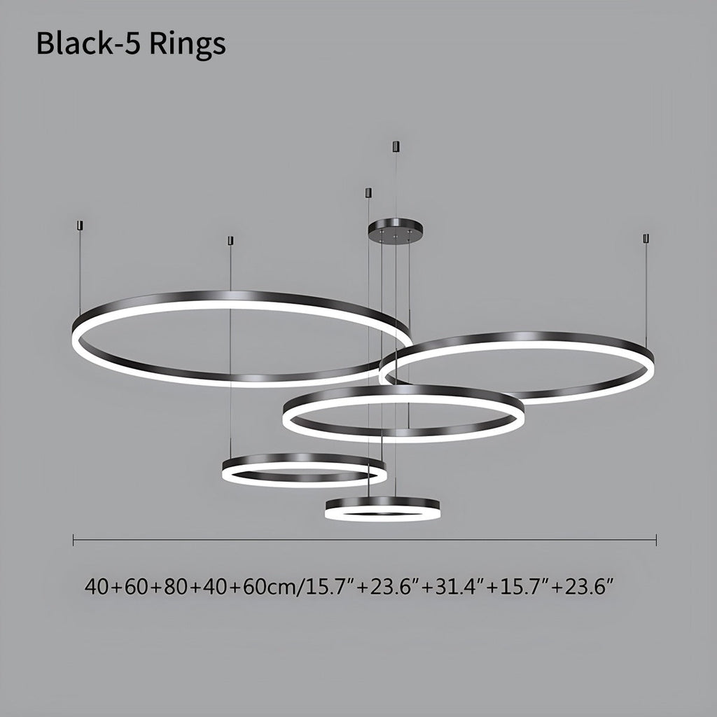 Modern Wireless Ring Chandelier Ceiling Lamp | Desfino