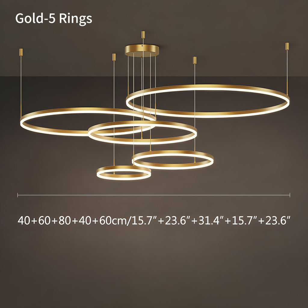 Modern Wireless Ring Chandelier Ceiling Lamp | Desfino