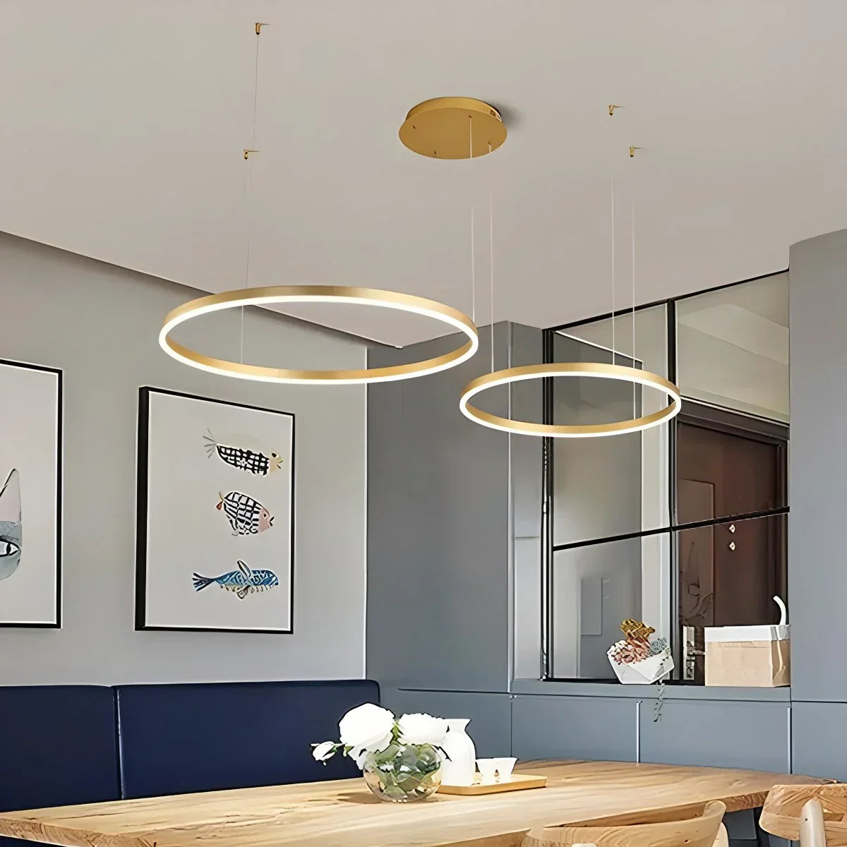 Modern Wireless Ring Chandelier Ceiling Lamp | Desfino