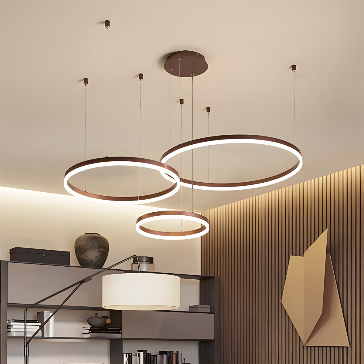 Modern Wireless Ring Chandelier Ceiling Lamp | Desfino